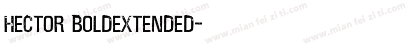 Hector BoldExtended字体转换